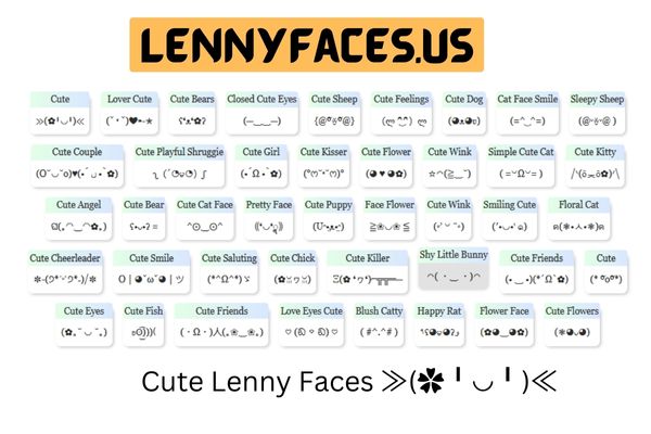 Cute Lenny Faces ≫(✿╹◡╹)≪