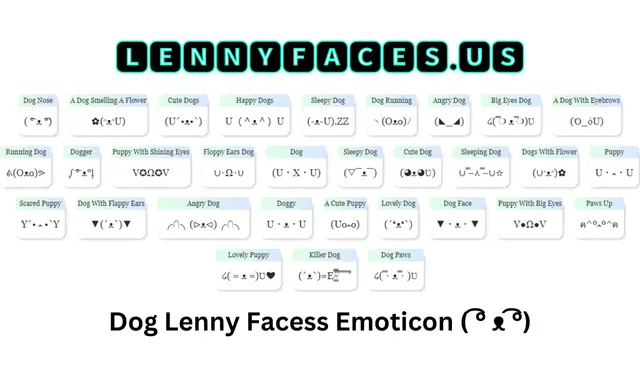 Dog Lenny Faces Emoticon ( ͡° ᴥ ͡°)